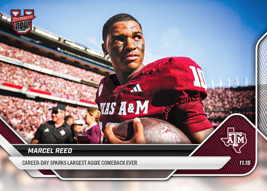 Marcel Reed - 2025-26 Bowman U Now Football - Card 46 - front