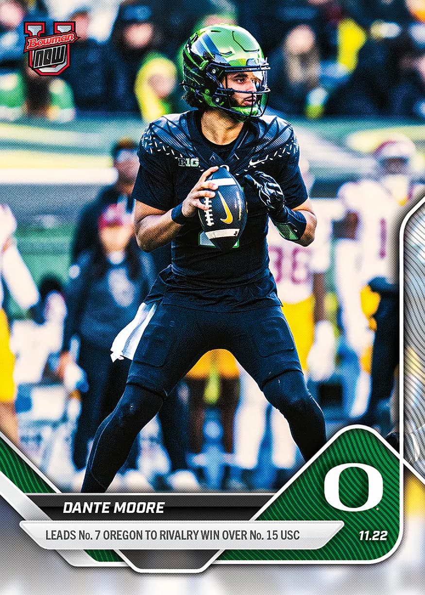 Dante Moore - 2025-26 Bowman U Now Football - Card 49 - front