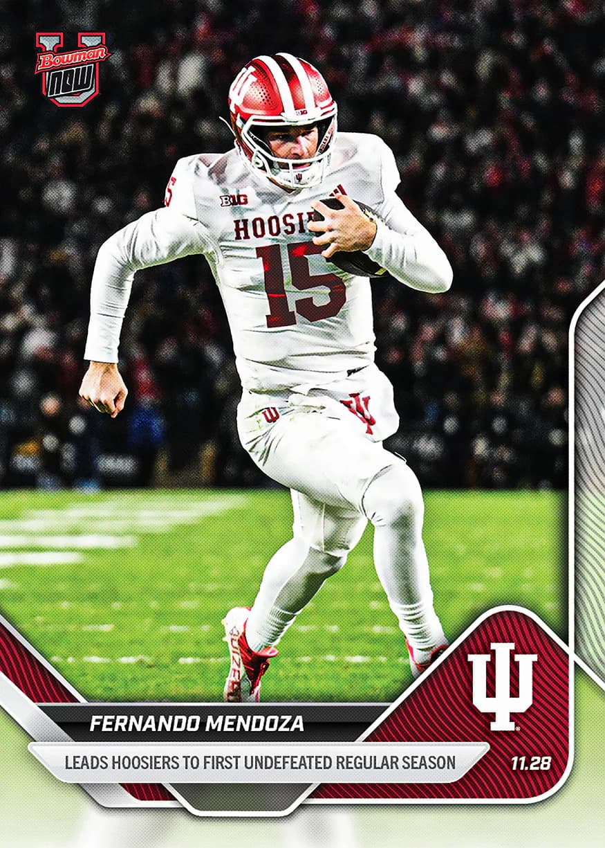 Fernando Mendoza - 2025-26 Bowman U Now Football - Card 52 - front