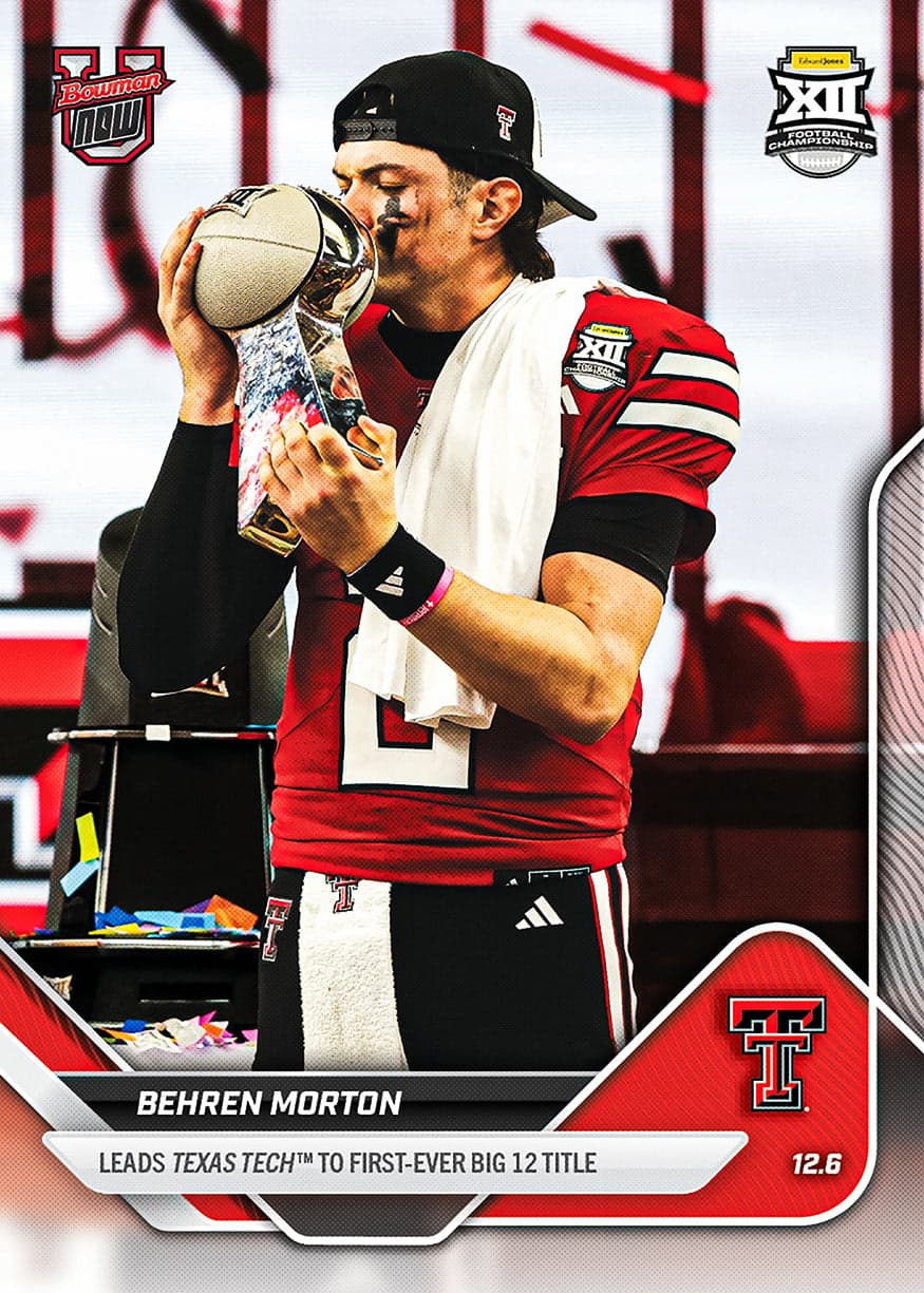 Behren Morton - 2025-26 Bowman U Now Football - Card 56 - front