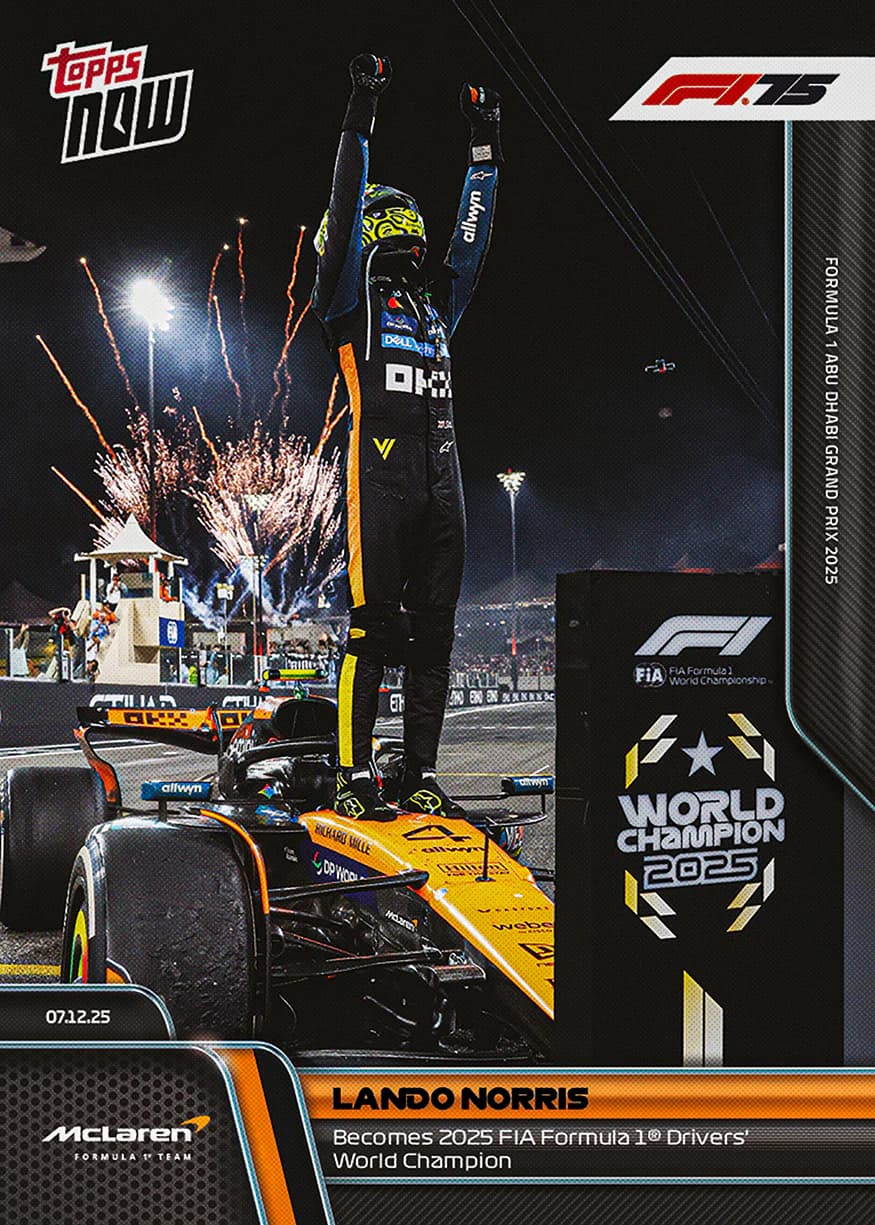 Lando Norris - 2025 Topps Now Formula 1 - Card 86 - front