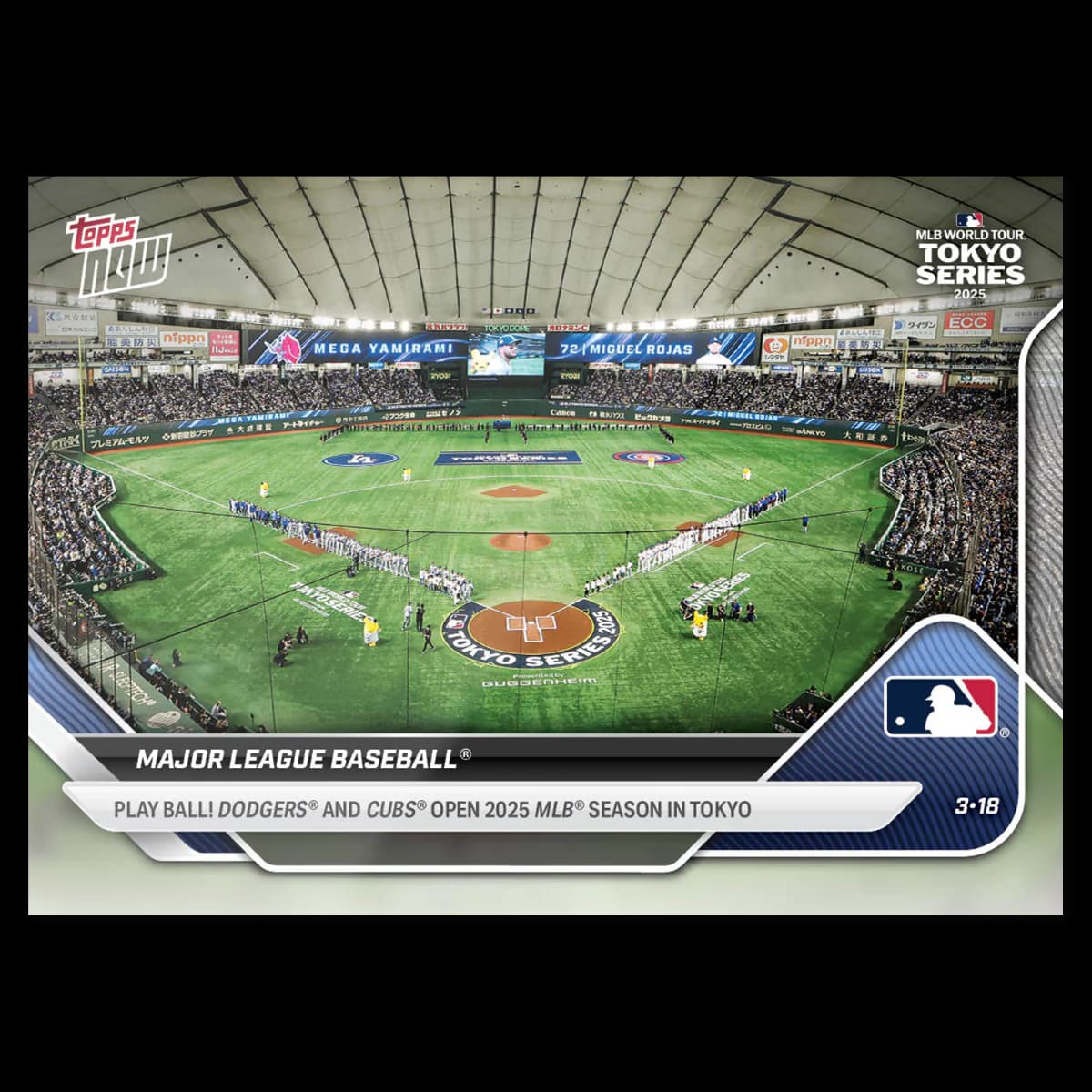 Major League Baseball - 2025 MLB Topps Now - Card 1 - front
