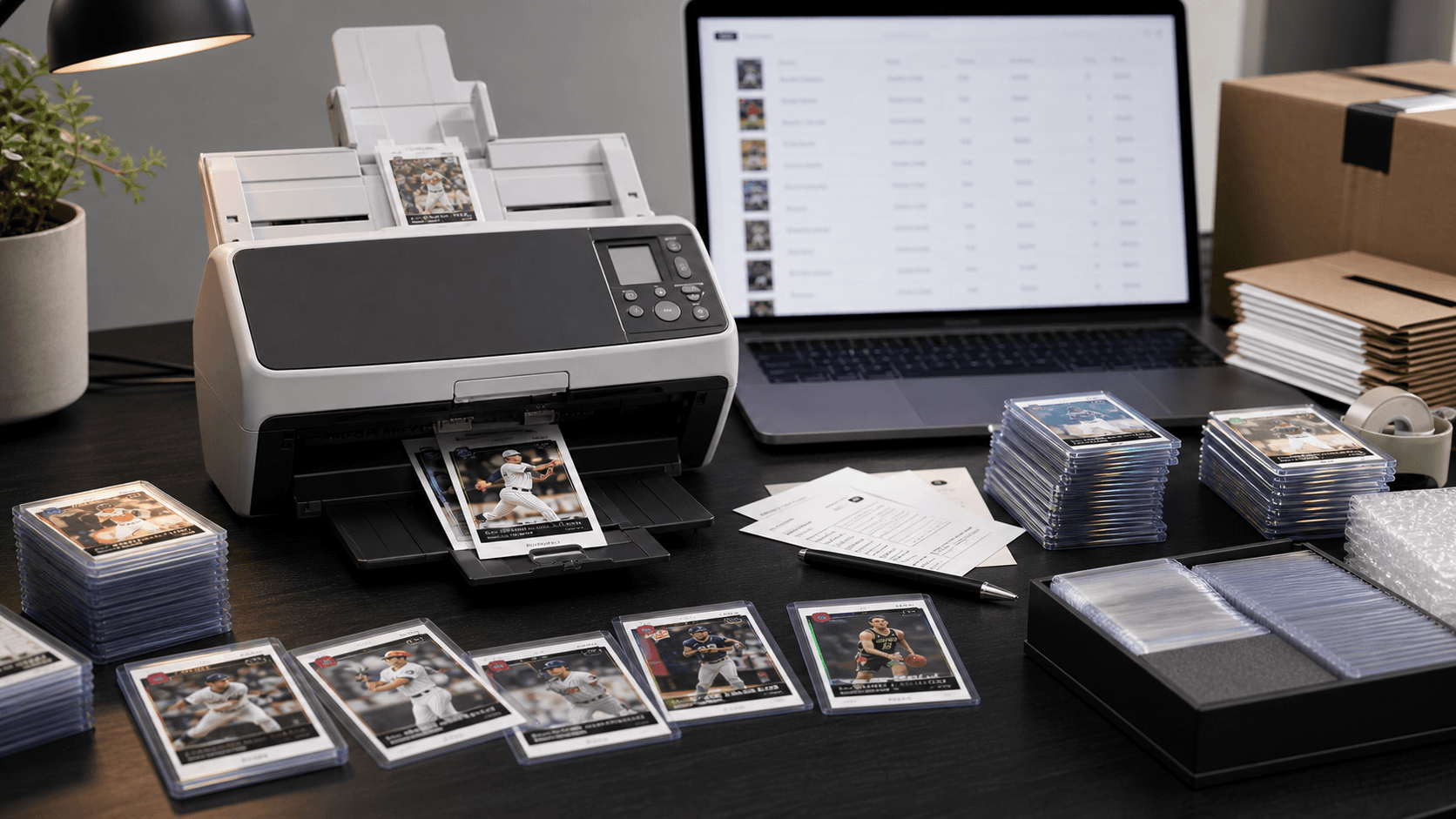 Ricoh fi-7180 style scanner workflow for Topps NOW consignment