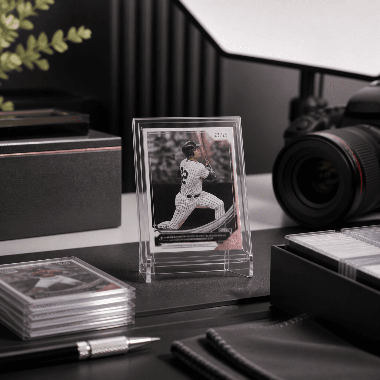 Professional photo setup for higher-value Topps NOW cards