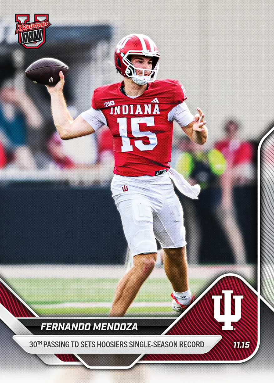 Fernando Mendoza - 2025-26 Bowman U Now Football - Card 45 - front