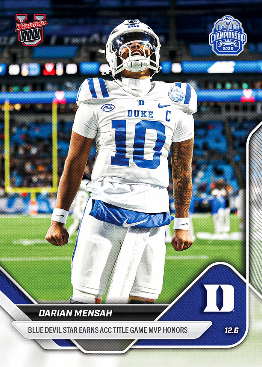 Darian Mensah - 2025-26 Bowman U Now Football - Card 59 - front